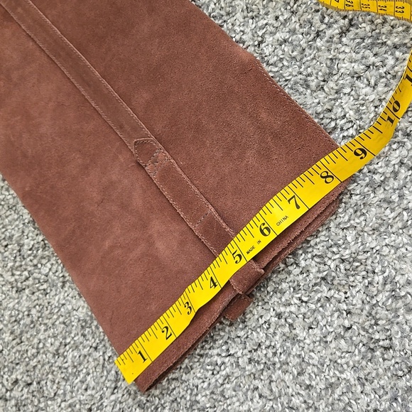 Madewell The Jimi Brown Suede Over The Knee Foldable High Boots Western Boho - Picture 16 of 16